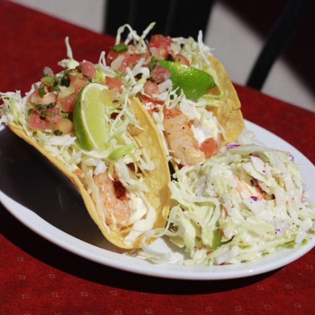 Single Shrimp Taco.