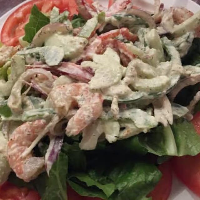 Cucumber Dill Shrimp Salad.